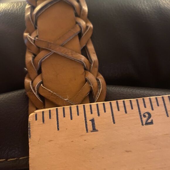 Brown Woven Belt with Gemstone Buckle Size 11-13 - Picture 6 of 6